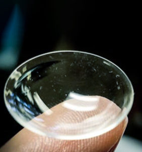 prosthetic contact lens support image